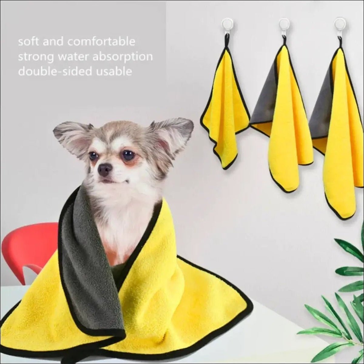 Serviette Microfibre Pour Chien Dogtowel - CJGY163863102BY - Serviettes - Chienalafolie