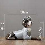 Statue de Chien en Costume - CJJT137693901AZ - Décorations - Chienalafolie