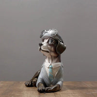 Statue de Chien en Costume - CJJT137693901AZ - Décorations - Chienalafolie