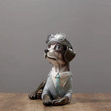 Statue de Chien en Costume - CJJT137693901AZ - Décorations - Chienalafolie