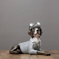 Statue de Chien en Costume - CJJT137693901AZ - Décorations - Chienalafolie
