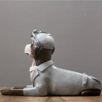 Statue de Chien en Costume - CJJT137693901AZ - Décorations - Chienalafolie