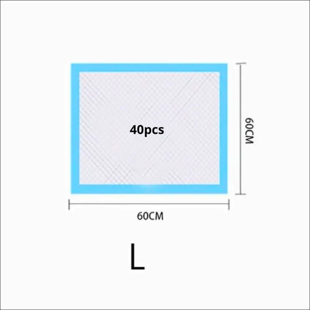 Tapis Absorbants Jetables Pour Chiens - CJJJCWGY01245 - L 40 pieces - Blue - Tapis d'entraînement - Chienalafolie
