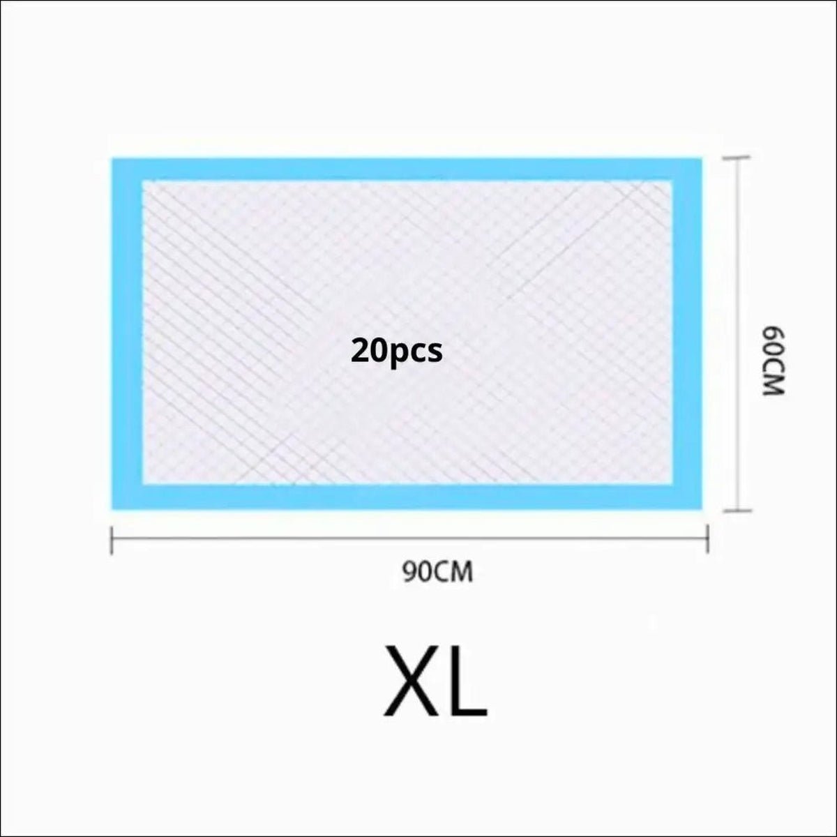 Tapis Absorbants Jetables Pour Chiens - CJJJCWGY01245 - XL 20 pieces - Blue - Tapis d'entraînement - Chienalafolie