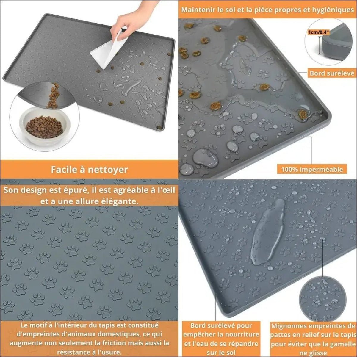 Tapis Proofmat En Silicone Pour Chiens - CJGY110563104DW - Tapis pour gamelle - Chienalafolie