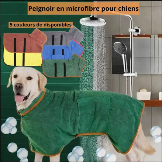 Peignoir En Microfibre Doggytowel Pour Chiens